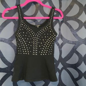 Express Studded Peplum Top